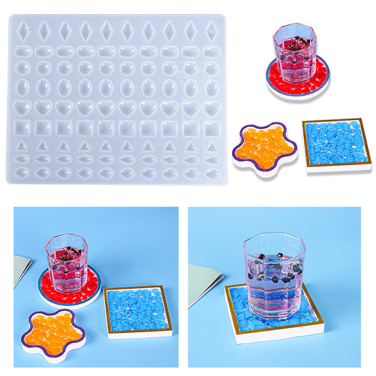 New Mosaic Coaster Silicone Mold for Resin Crafts Home Decoration