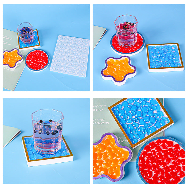 New Mosaic Coaster Silicone Mold for Resin Crafts Home Decoration