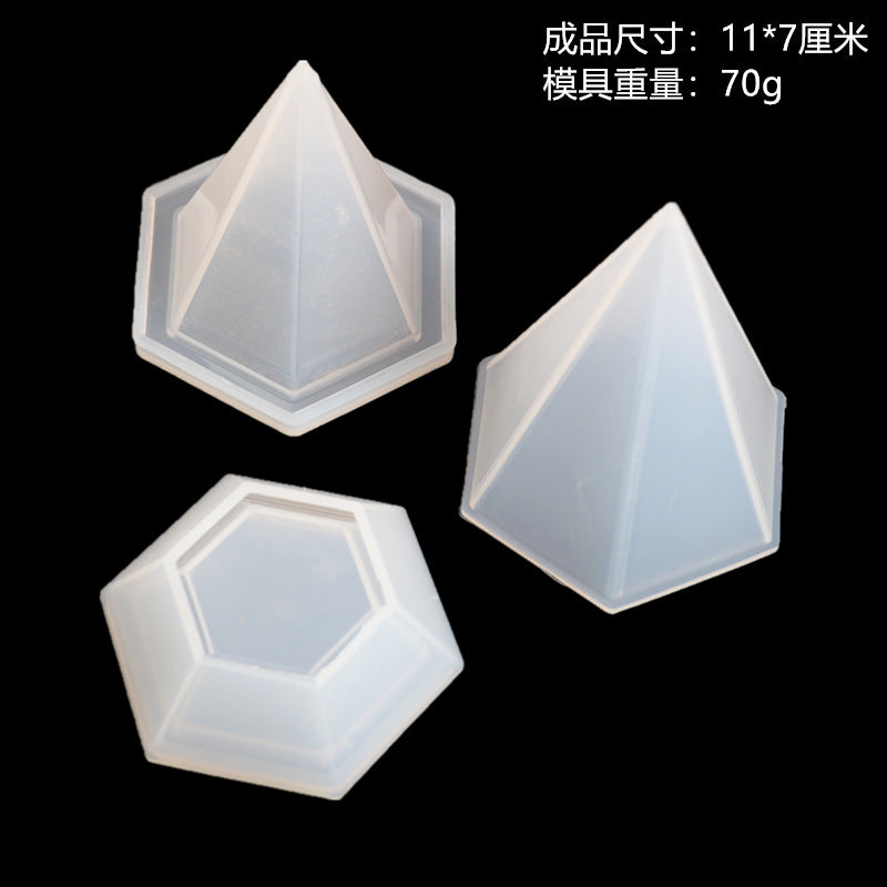 DIY Silicone Cut Diamond Storage Box Mold for Jewelry Transparent Resin Decorative Craft