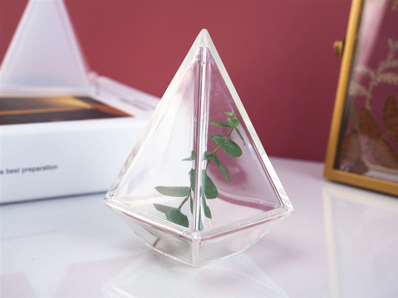 DIY Silicone Cut Diamond Storage Box Mold for Jewelry Transparent Resin Decorative Craft