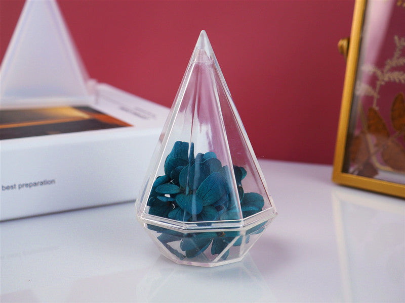 DIY Silicone Cut Diamond Storage Box Mold for Jewelry Transparent Resin Decorative Craft