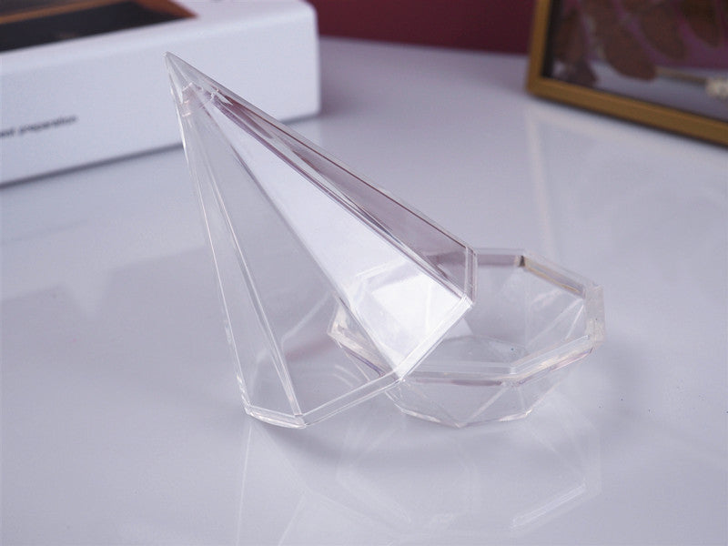 DIY Silicone Cut Diamond Storage Box Mold for Jewelry Transparent Resin Decorative Craft