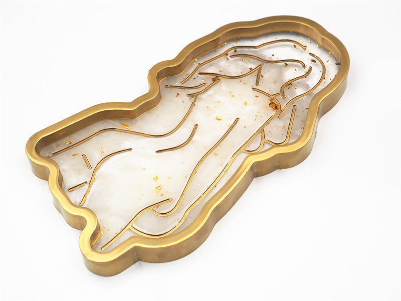 Abstract Silicone Body Art Tray Molds for DIY Resin Coasters Resin Artwork and Home Decor