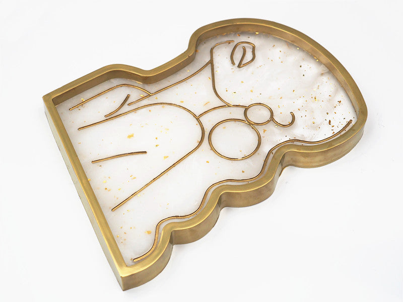 Abstract Silicone Body Art Tray Molds for DIY Resin Coasters Resin Artwork and Home Decor