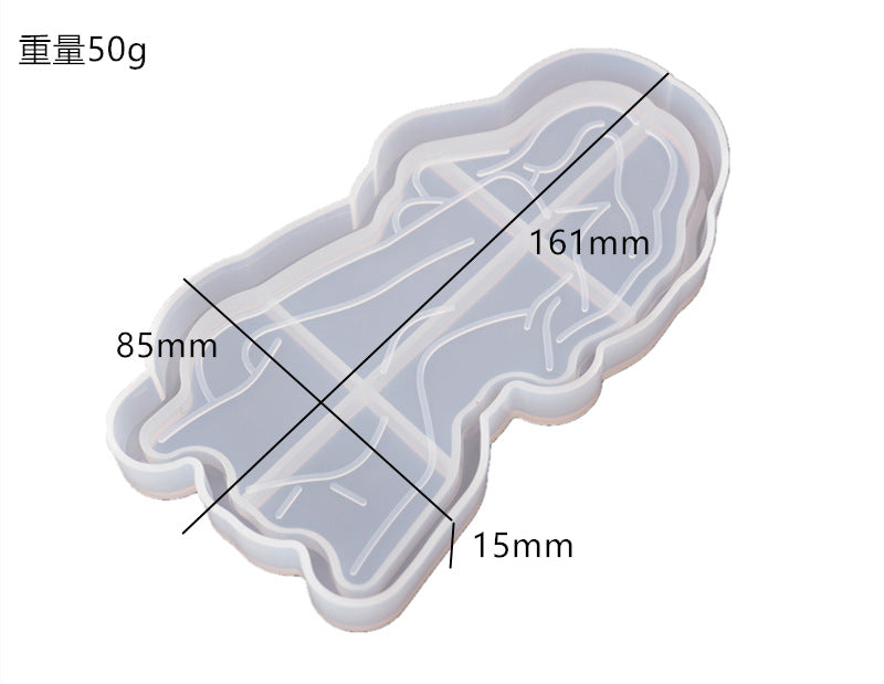 Abstract Silicone Body Art Tray Molds for DIY Resin Coasters Resin Artwork and Home Decor