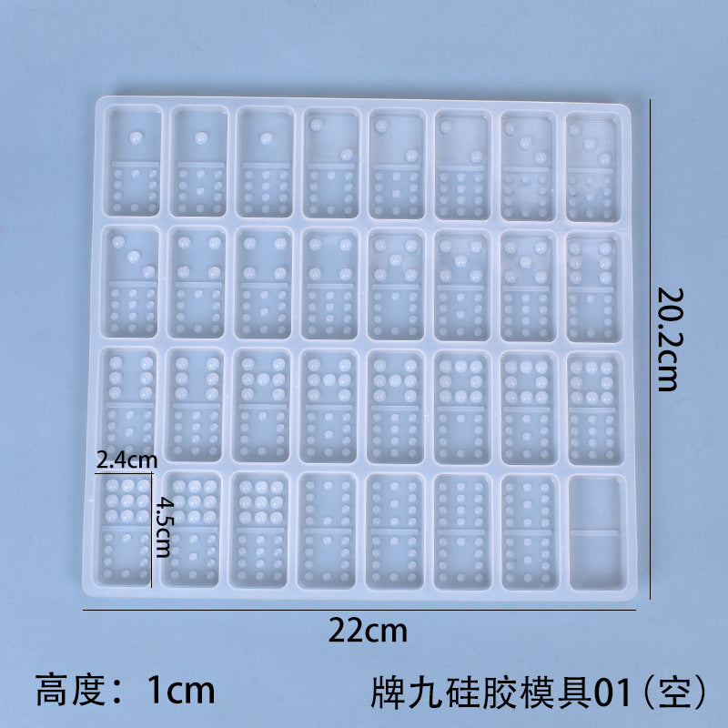 Domino Silicone Mold for Casting Resin Personalized Dominoes