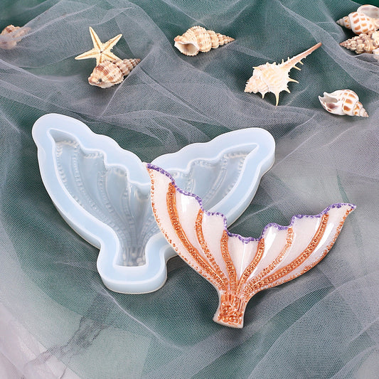 Mermaid Tail Ocean Silicone Molds for DIY Jewelry Tray Making Handmade Party Decoration