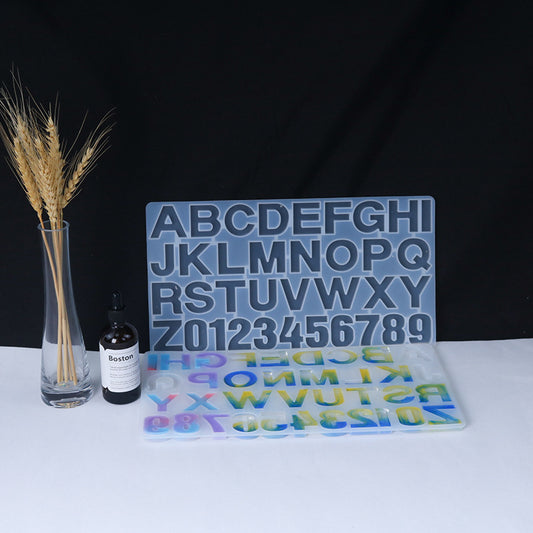 Letter Silicone Mold for DIY Making Epoxy Resin Key Chain Crafts Jewelry