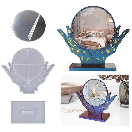 Silicone Makeup Mirror Mold for DIY Resin Crafts