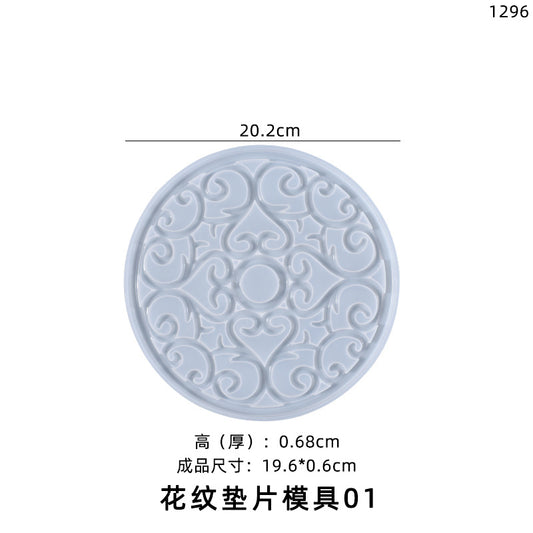 Silicone Mandala Coaster Mold for Household Food Cooling Pad Tray