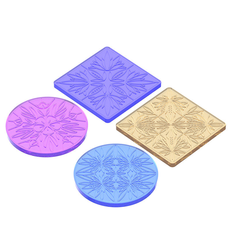 Mandala Coaster Mold for DIY Resin Dish Artwork