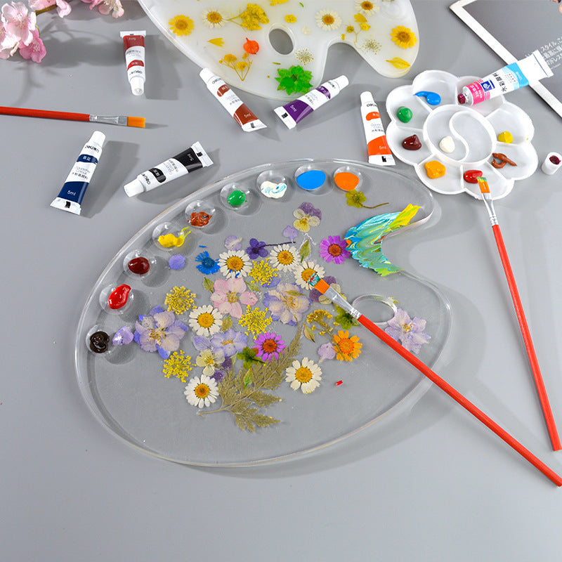 Silicone Color Palette Mold for Artistic Creation and Painting