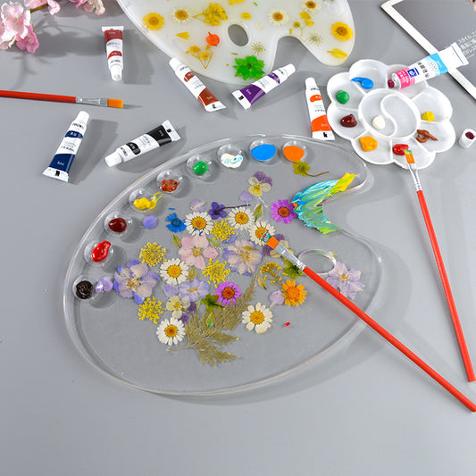 Silicone Color Palette Mold for Artistic Creation and Painting