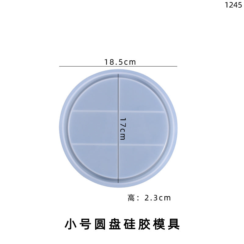 Various Sizes Shapes Silicone Plate Molds for DIY Resin Home Decorations