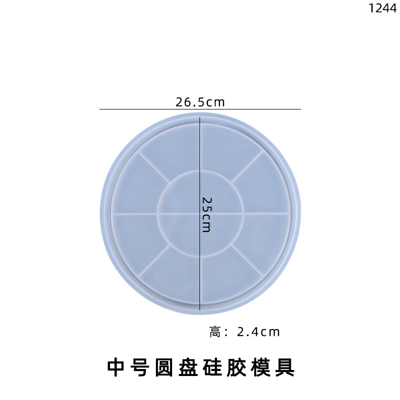Various Sizes Shapes Silicone Plate Molds for DIY Resin Home Decorations