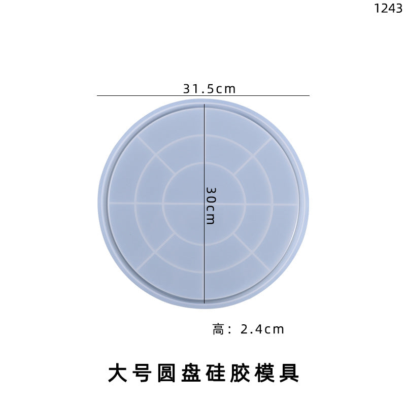 Various Sizes Shapes Silicone Plate Molds for DIY Resin Home Decorations