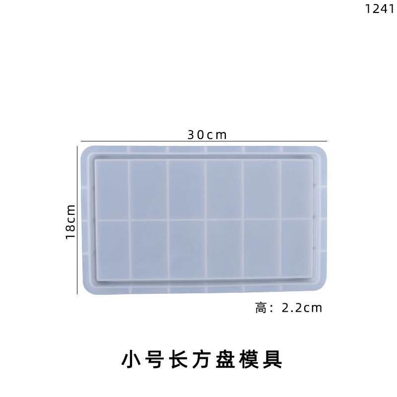 Various Sizes Shapes Silicone Plate Molds for DIY Resin Home Decorations