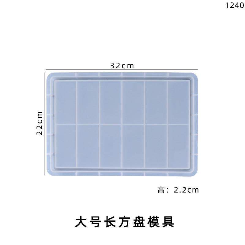 Various Sizes Shapes Silicone Plate Molds for DIY Resin Home Decorations