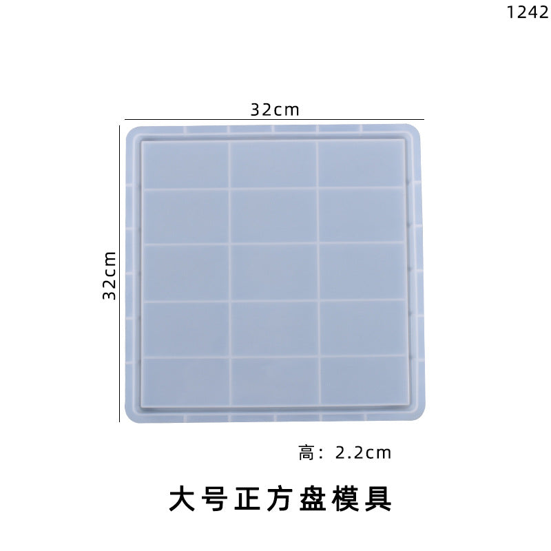 Various Sizes Shapes Silicone Plate Molds for DIY Resin Home Decorations