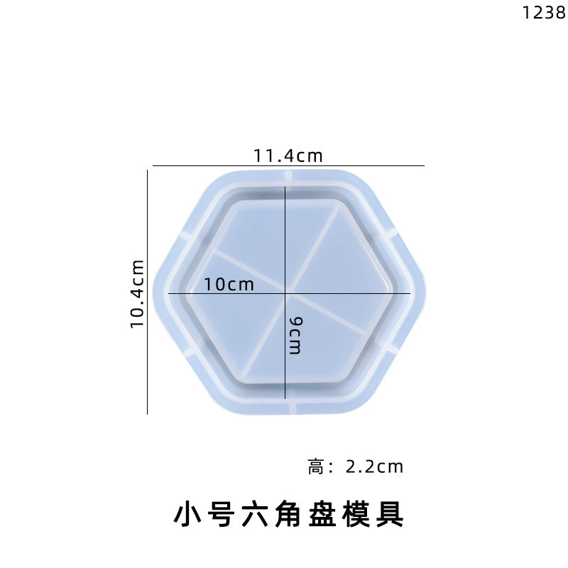 Various Sizes Shapes Silicone Plate Molds for DIY Resin Home Decorations