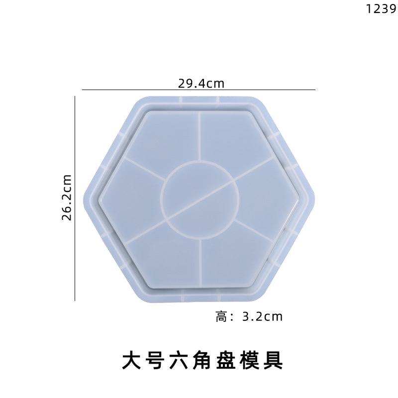 Various Sizes Shapes Silicone Plate Molds for DIY Resin Home Decorations