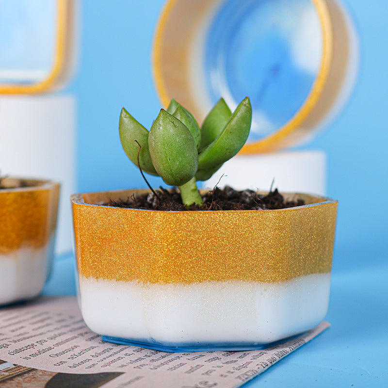 Reusable Plant Pots Silicone Molds for Making Resin Crafts