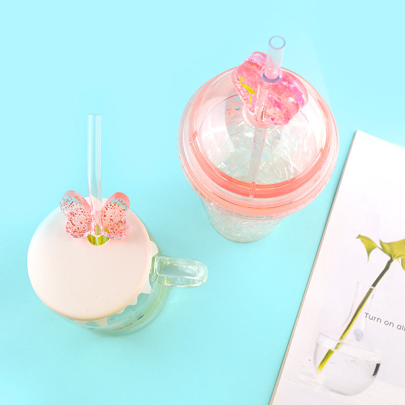 Silicone Topper Resin Straw Molds for Straws DIY Crafts Drink Decoration Making Casting