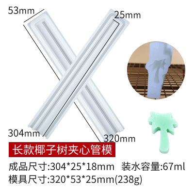 Various Shapes Sandwich Tube Silicone Molds for DIY Cake Roll Chocolate