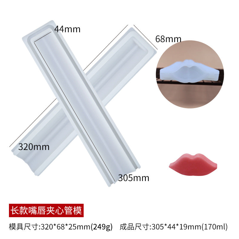 Various Shapes Sandwich Tube Silicone Molds for DIY Cake Roll Chocolate