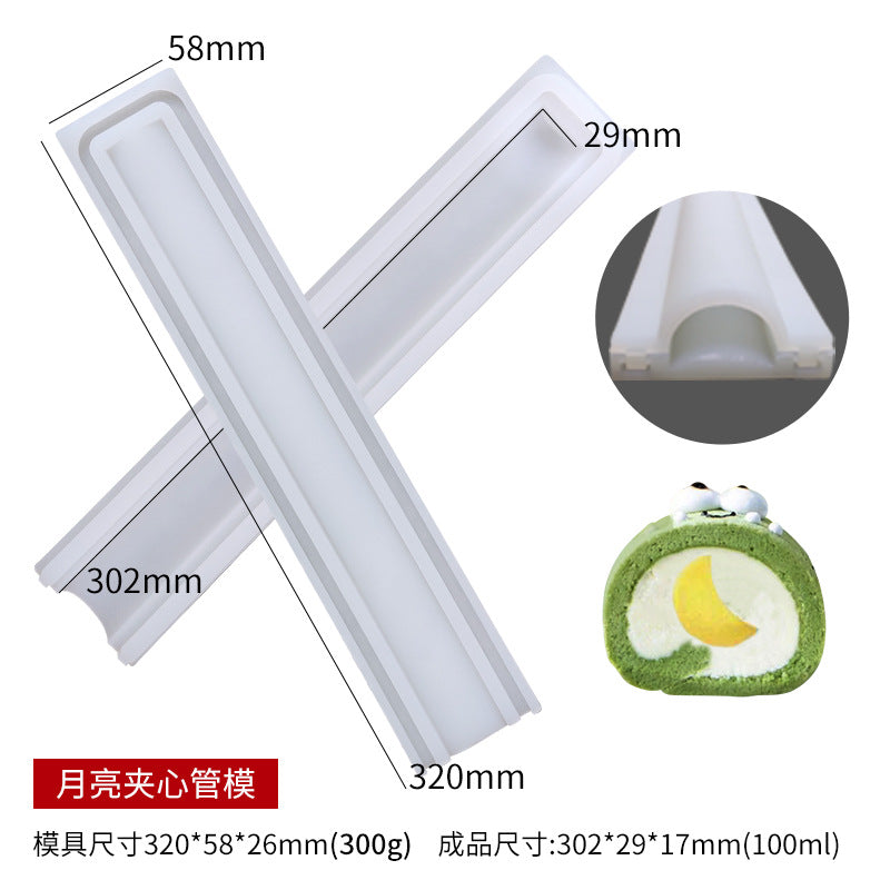 Various Shapes Sandwich Tube Silicone Molds for DIY Cake Roll Chocolate
