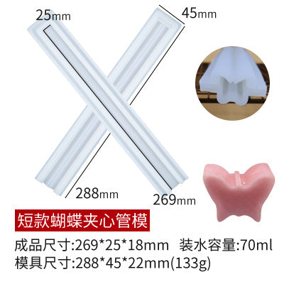 Various Shapes Sandwich Tube Silicone Molds for DIY Cake Roll Chocolate