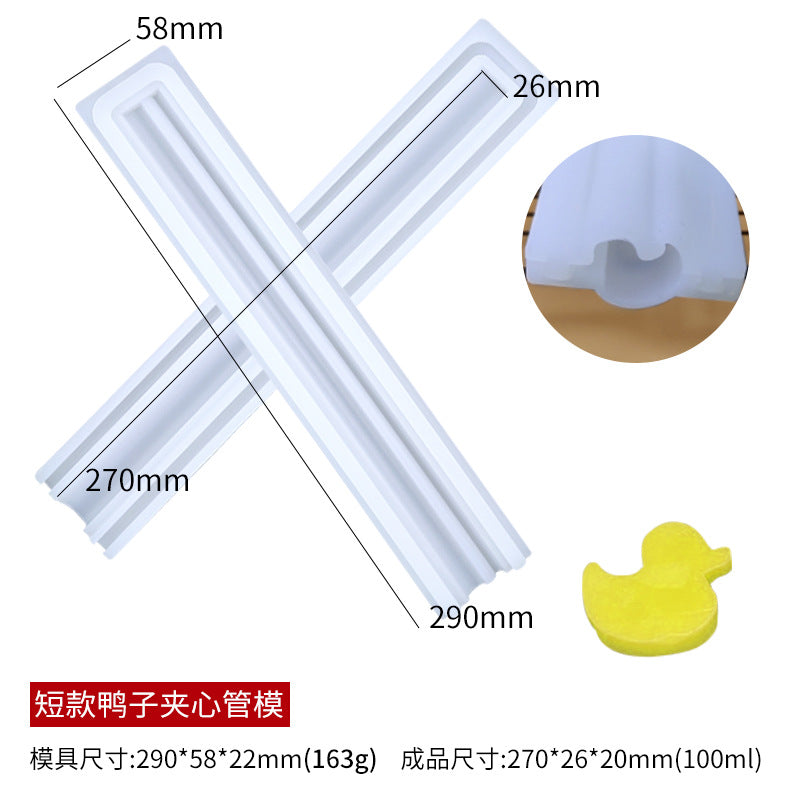 Various Shapes Sandwich Tube Silicone Molds for DIY Cake Roll Chocolate