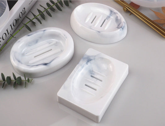 Silicone Oval Square Holes Drain Soap Box Mold for Making Home Organizer Storage