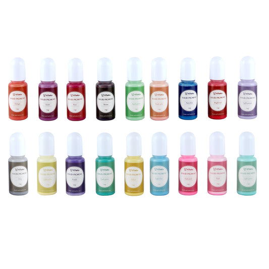 18 Colors Opaque Solid Pigment for UV Epoxy Resin Arts
