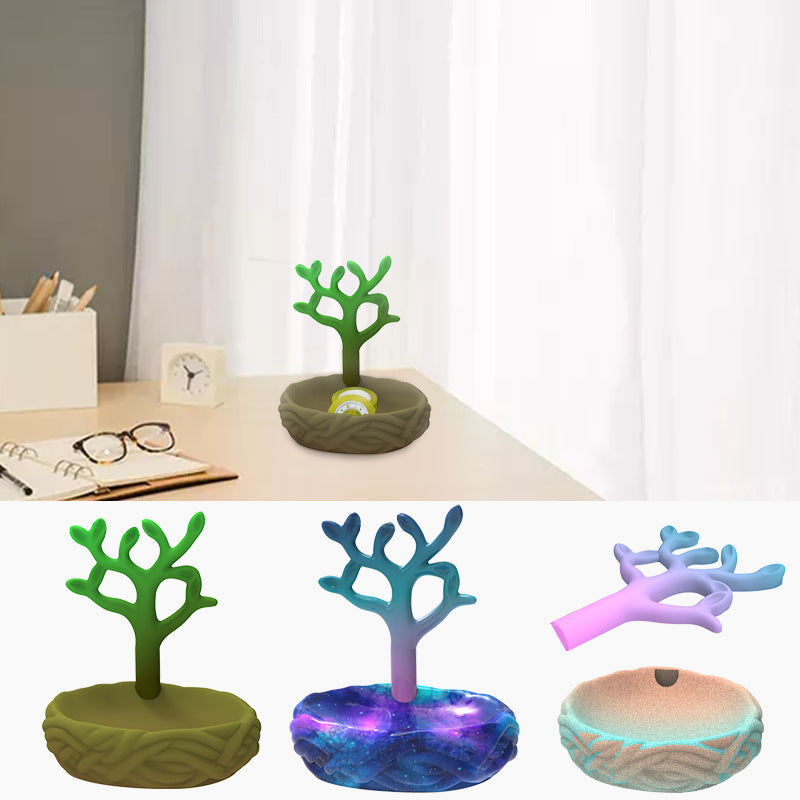 DIY Crystal Epoxy Silicone Tree Bud Small Storage Box Mould for Resin Crafts Making