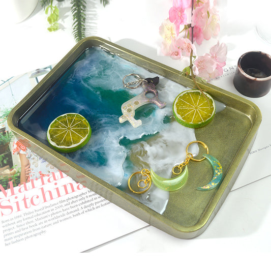 Large Silicone Rolling Tray Mold Resin Serving Board Mold for Resin Home Storage Decoration
