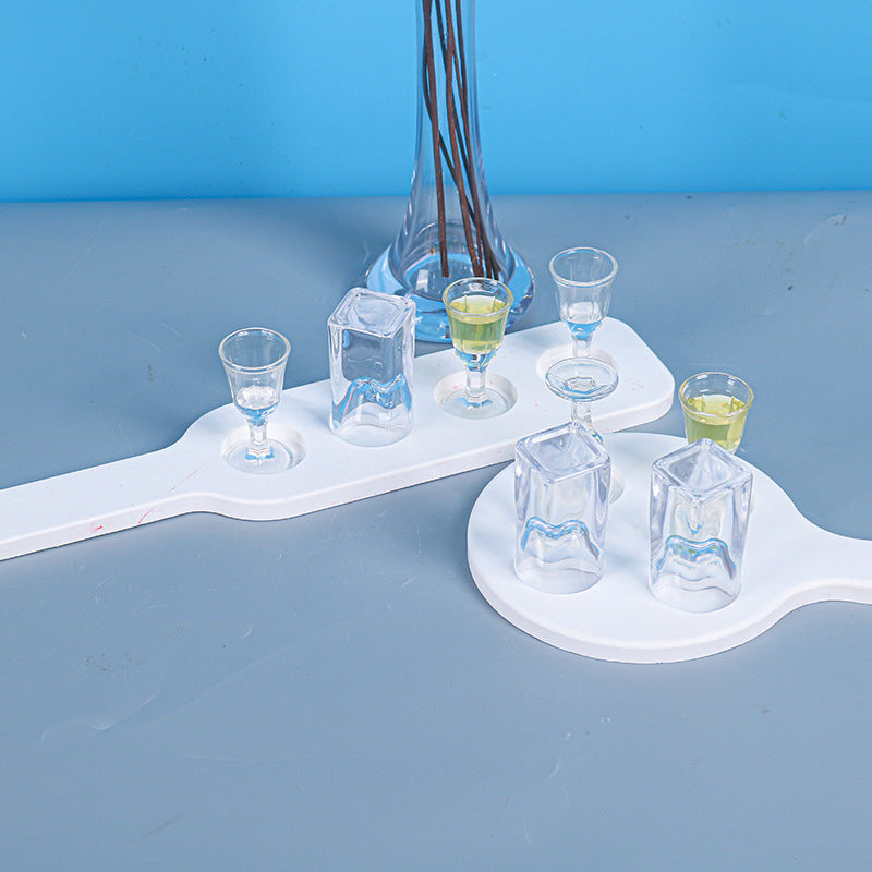 Wine Tray Silicone Mold for Making Party Resin Coasters Wine Glass Placement