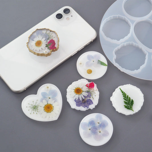 Irregular Silicone Mobile Phone Holder Mold for DIY Creative Resin Crafts