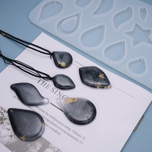 Water Drop Pendant Earring Silicone Mold for Casting Resin Jewelry