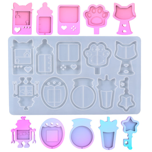 Silicone Quicksand Molds for DIY Pendant Jewelry Decoration Craft Making