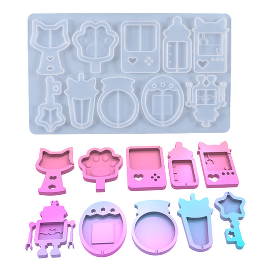 Silicone Quicksand Molds for DIY Pendant Jewelry Decoration Craft Making